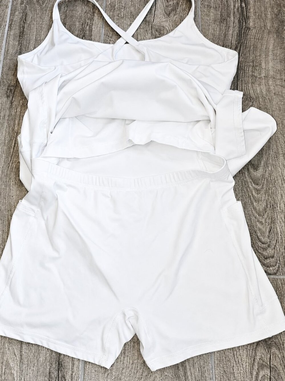 Halara Backless Easy Peezy Active Dress White L - Picture 4 of 6